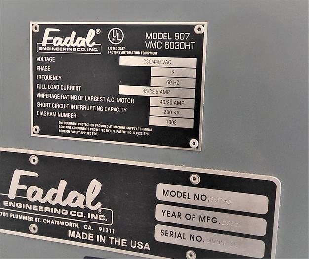 Used 1995 Fadal VMC6030HT