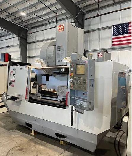 Used 2005 Haas VF5/50 VMC with 50 Taper, Haas 4/5th Axis Trunnion Table, Coolant Thru Spindle, Probing