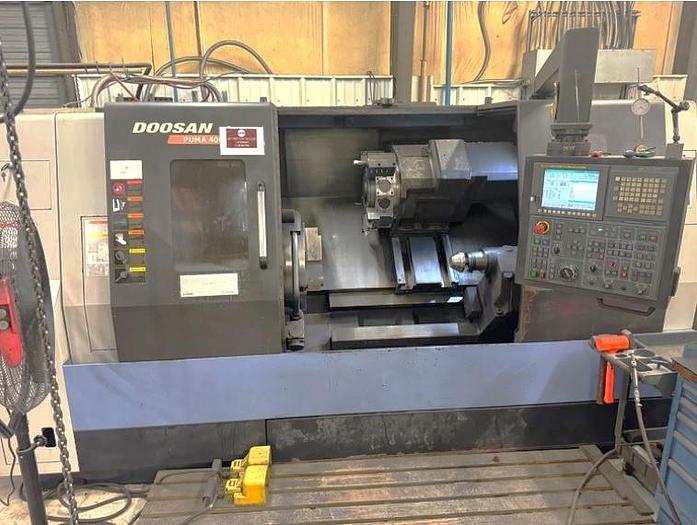 Used 2014 Doosan Puma 400MC Big Bore with Milling Capability