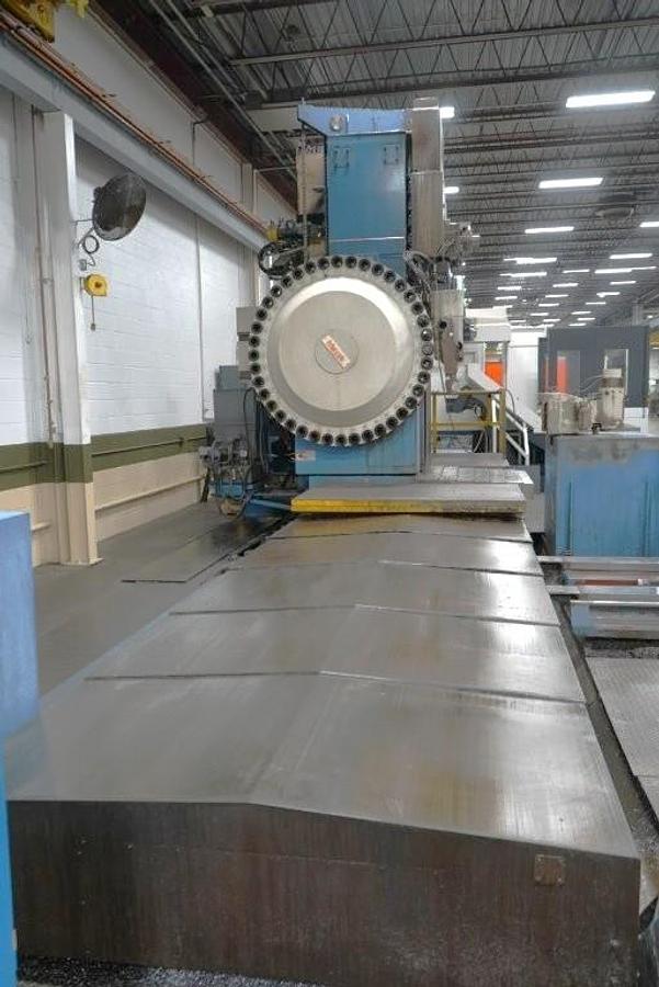 Used 1987 Mazak YMS H40Q with 2 Plt. Changer, Full 4th Rotary Tbl, 40 Pos. ATC, 5.1" Spindle Diam, Right Angle Head, 5 Face Machining