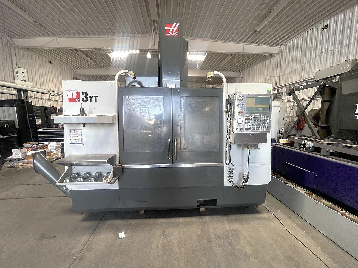 Used 2011 Haas VF3YT/50 with Coolant Through Spindle, 7500 RPM, 50 Taper, High Speed Machining, Programmable Coolant Nozzle