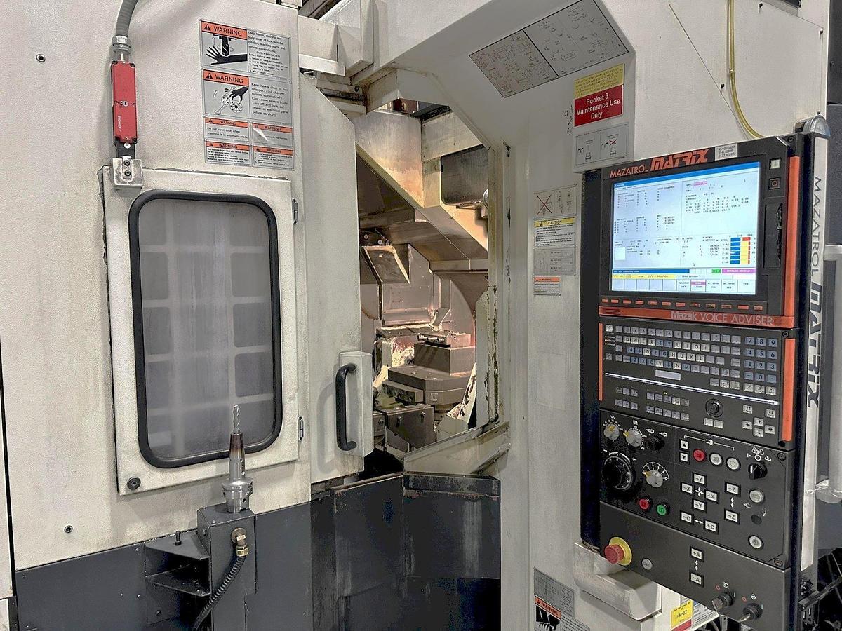 Used 2007 Mazak Variaxis 500-5X II with Pallet Changer, Coolant Thru Spindle, Tool Probing, Prepped for Part Probing, 40 ATC