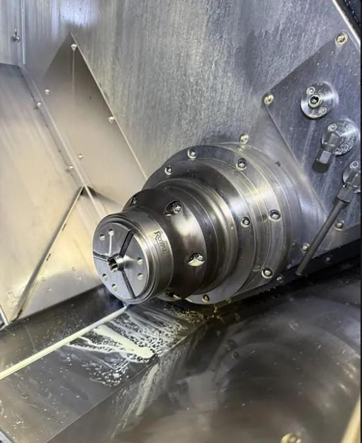 Used 2016 Doosan Puma TT1800SY with Twin Spindle/Twin Turret, Y Axis Mill Turn Lathe, ATS MD-565 Barfeed, Chip Conv., Parts Catcher