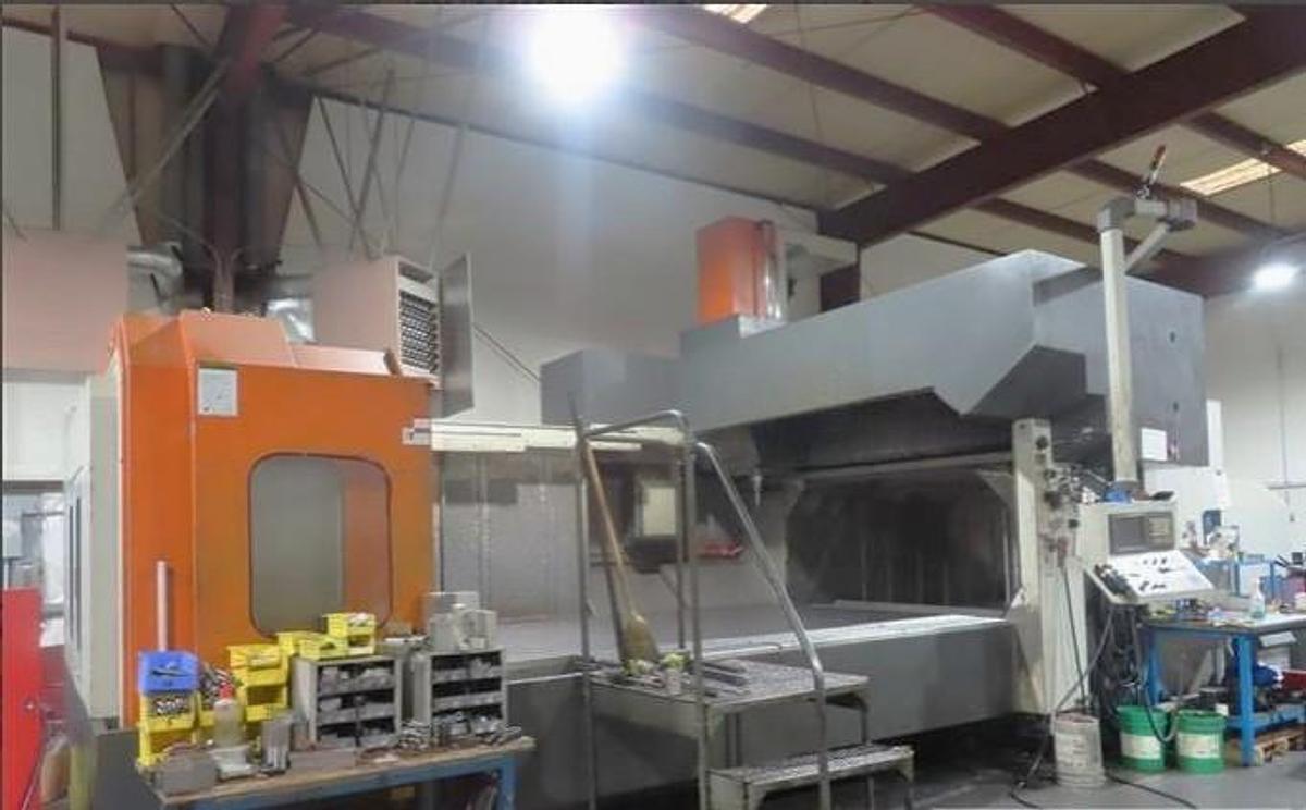Used 2009 VTEC VF-4000 Double Column Style Bridge Mill with 40 ATC, Coolant Thru Spindle, 6000 RPM, CAT50, 165"x90"x36"