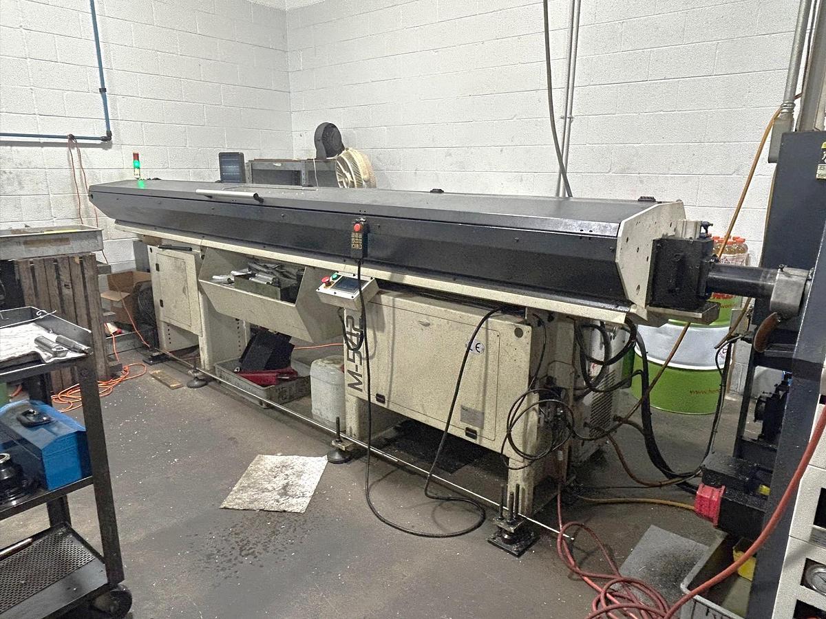 Used 2011 Miyano DNA-42 DHY, Twin Turret Design, Twin Spindles, Y Axis on Upper Turret, Milling Capability, Barfeed, Chip Conveyor