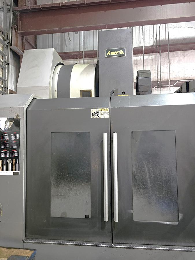 Used 2006 Awea BM-1200 with Chip Conveyor, 24 Station Side Mount ATC, RJH, Boxed Ways, Fanuc Control