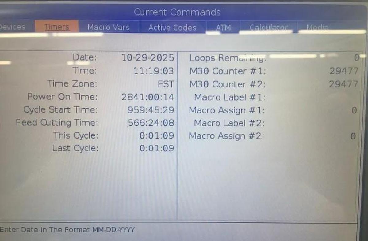 Used 2019 Haas ST-15 with Tailstock, Tool Presetter, Chip Conveyor, ONLY 500 Cut Hours, 8" Hydraulic Chuck, 3J Collet Chuck, Tooling