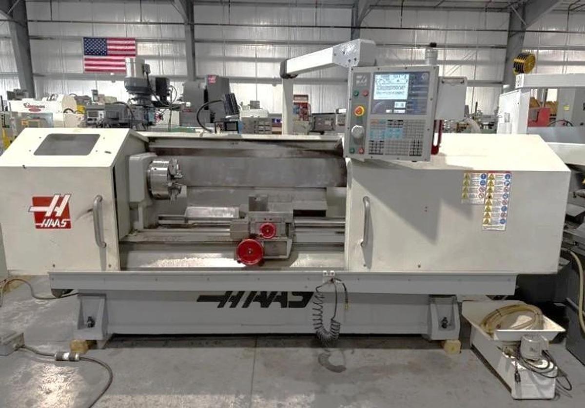 Used 2007 Haas TL-3 Rigid Tapping, Quick Code, Intuitive Programming, Wired for Brushless Barfeed, 12" 6-Jaw Manual Chuck