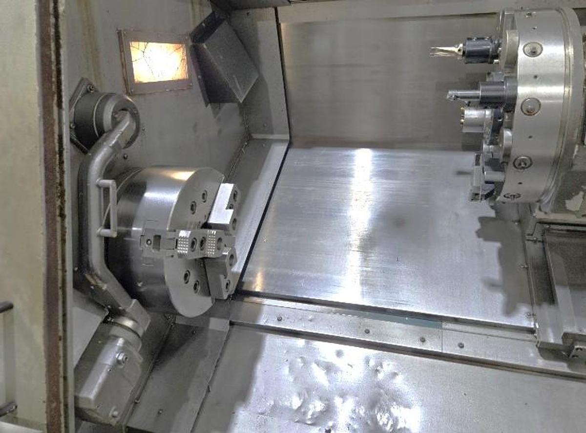 Used 2007 Okuma Captain L470M/1250 Big Bore OSP P-200L with Milling Capability and 3.5" Bar Capacity, Chip Conveyor, Tool Eye