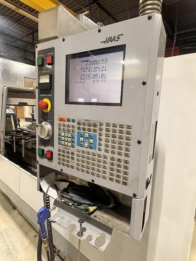 Used 2003 Haas VF5B/40 w/ 4th Axis Drive, Haas Wireless Probing, 40 Station ATC, PCool, High Speed Machining, 7500 RPM