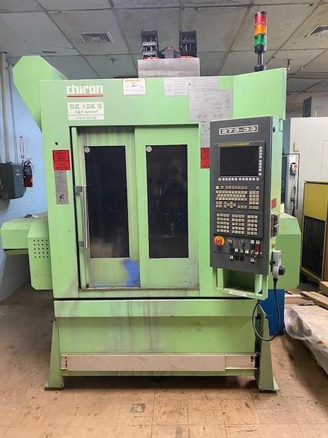 Used 2003 Chiron DZ-12K S High Speed 5 Axis VMC, Fixed Table Design, Twin Spindle, Rotary/Tilt Type Table