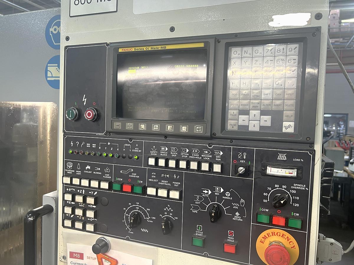 Used 2004 Chevalier 1418-Plus CNC VMC with Rigid Tapping, 12,000 RPM, BT30 Taper, 16 Pos. ATC, Fanuc 0i Mate-MB Control