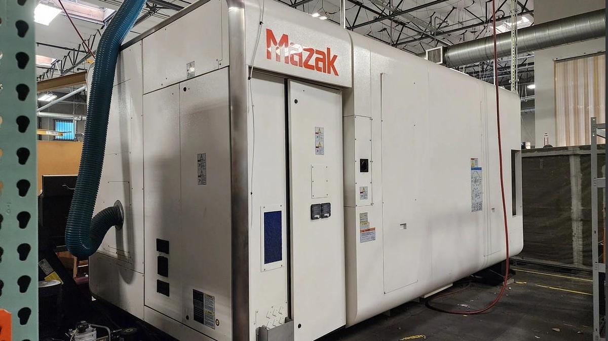 Used 2014 Mazak Integrex i-400S Mill Turn Center with Live Tooling, Y Axis, Subspindle, 60" Centers, 4" Bar Capacity