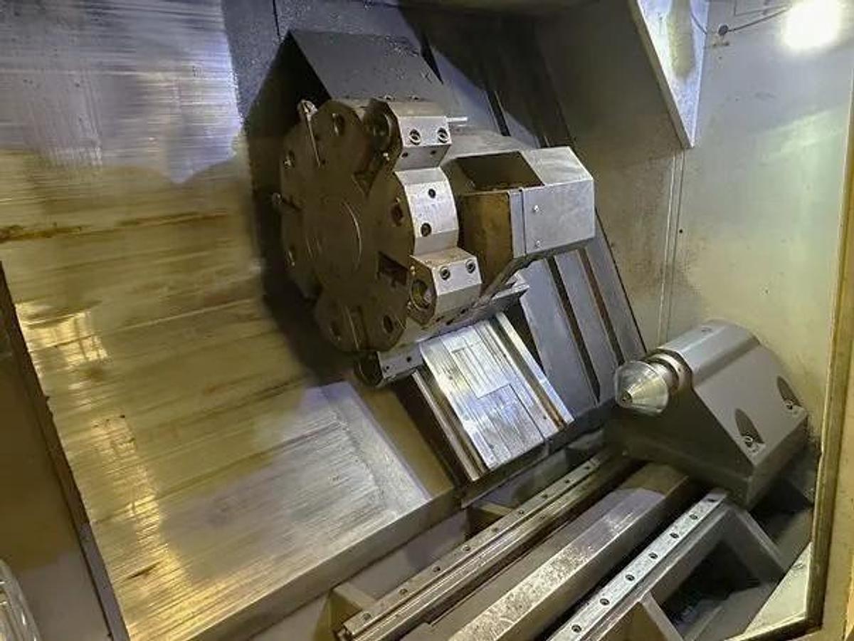 Used 2014 Haas ST-45M with Milling Capability, 18" Hyd. Chuck, 6.5" Bar Capacity, Chip Conveyor, Tailstock,