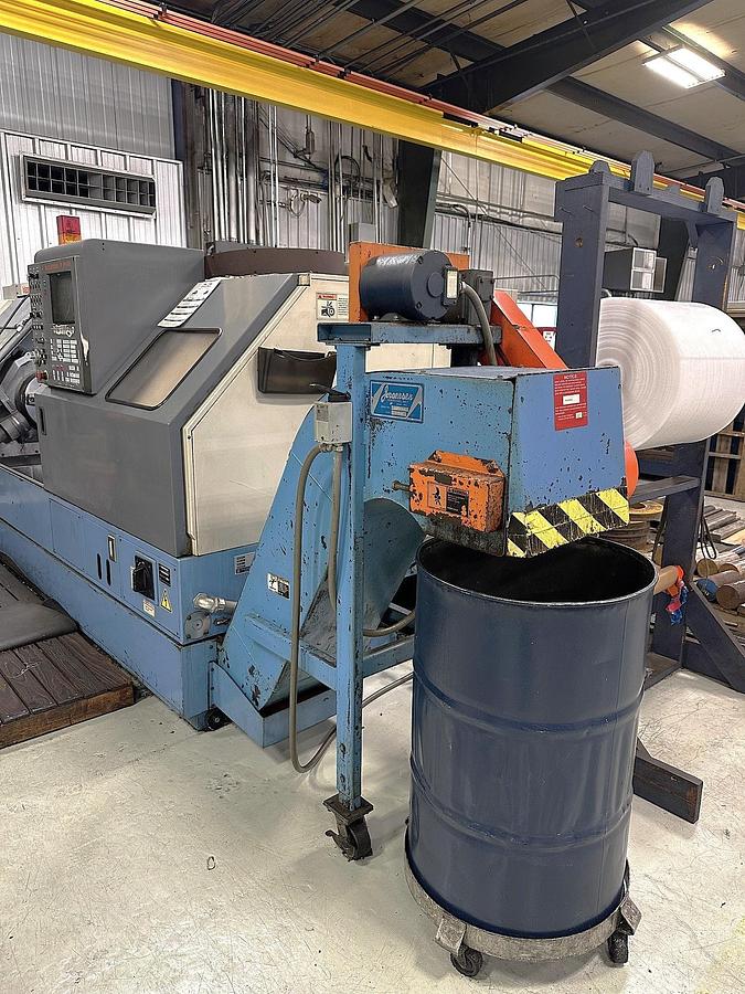Used 2000 Mazak QT40/1500 with 60" Centers, 15" Hyd Chuck, Tailstock, Chip Conveyor, Tool Eye, 2.84" Bar Capacity