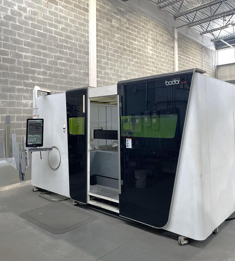 Used 2021 Bodor Model P3015T6 3 KW IPG Laser Cutting Machine with Tube Cutter