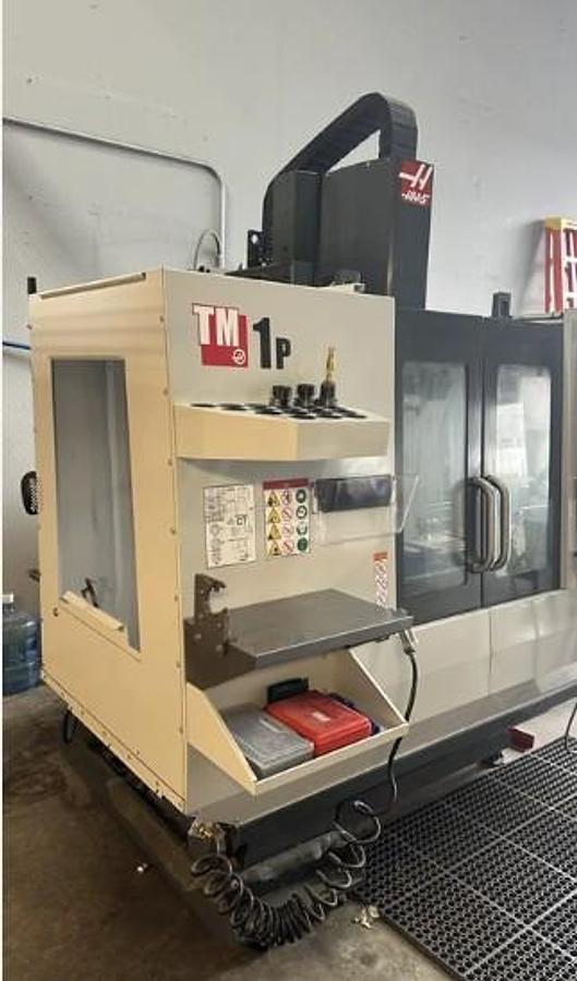 Used 2019 Haas TM-1P with Haas Probing, Prog. Coolant, 10 ATC, ONLY 564 Feed Cut Hours.  Very Nice Condition