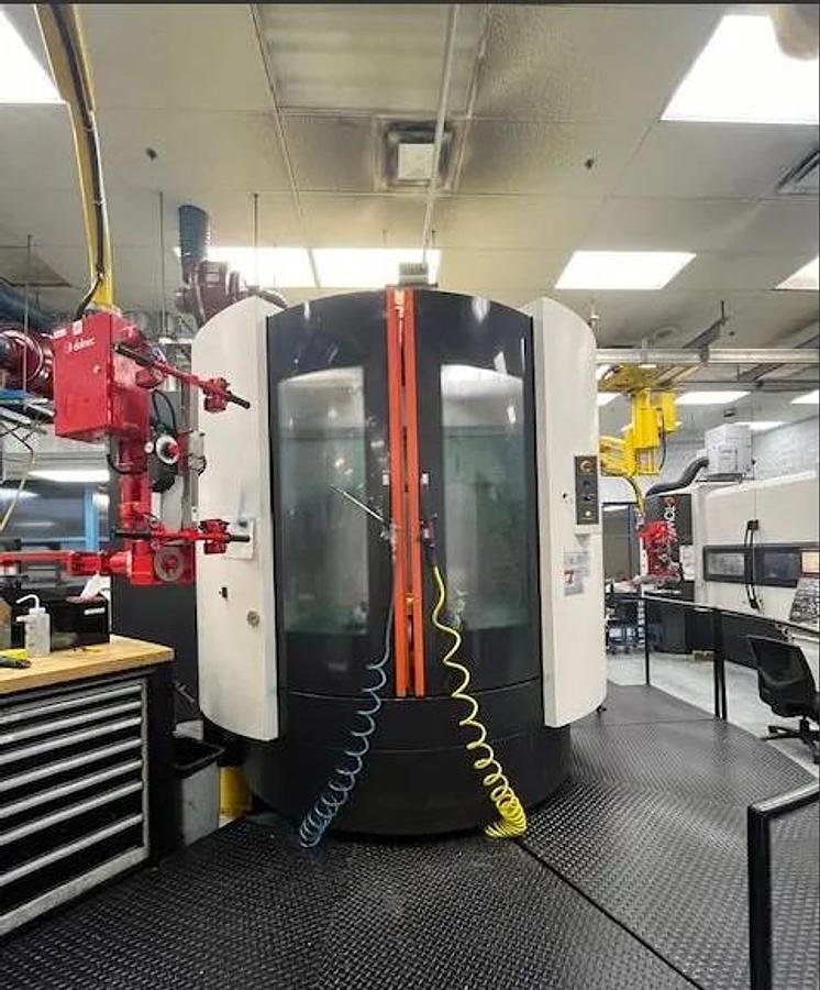 Used 2012 Mazak Integrex i-500V 5 Axis with 2 Pallet Changer, 80 Station ATC, HPC 1000 PSI, Full 4th Rotary, Probing