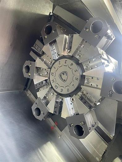 Used 2023 Doosan Puma 3100L with SMW Steady Rest, Chip Conveyor, Tailstock, Tool Presetter, 4" Bar Capacity, 50" Centers