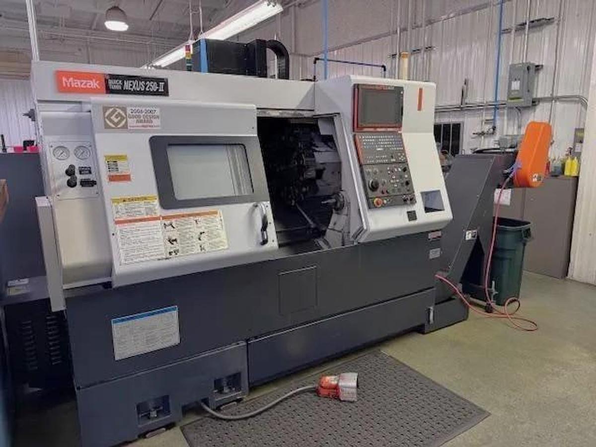 Used 2007 Mazak Nexus QTN 250-II with Tailstock, Tool Presetter, Chip Conveyor, 10" Chuck, 3" Bar Capacity, 