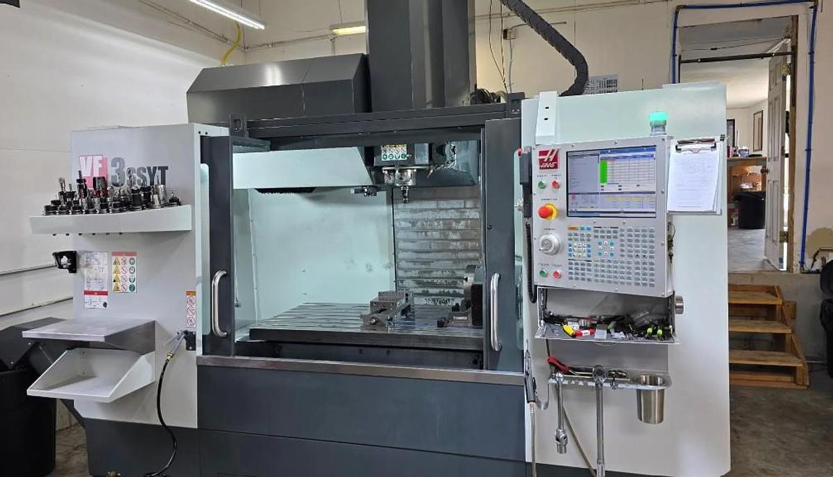 Used 2021 Haas VF3SS YT with Haas TH240 4th Axis Table, Coolant Thru Spindle, Haas Probing