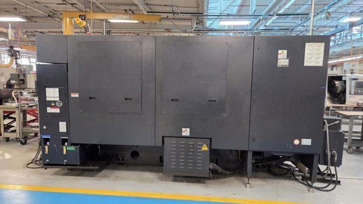 Used 2006 Mazak Nexus QTN 450-II/1200 with 18" Hyd Chk, Tailtock, Chip Conveyor, Toolsetter, 