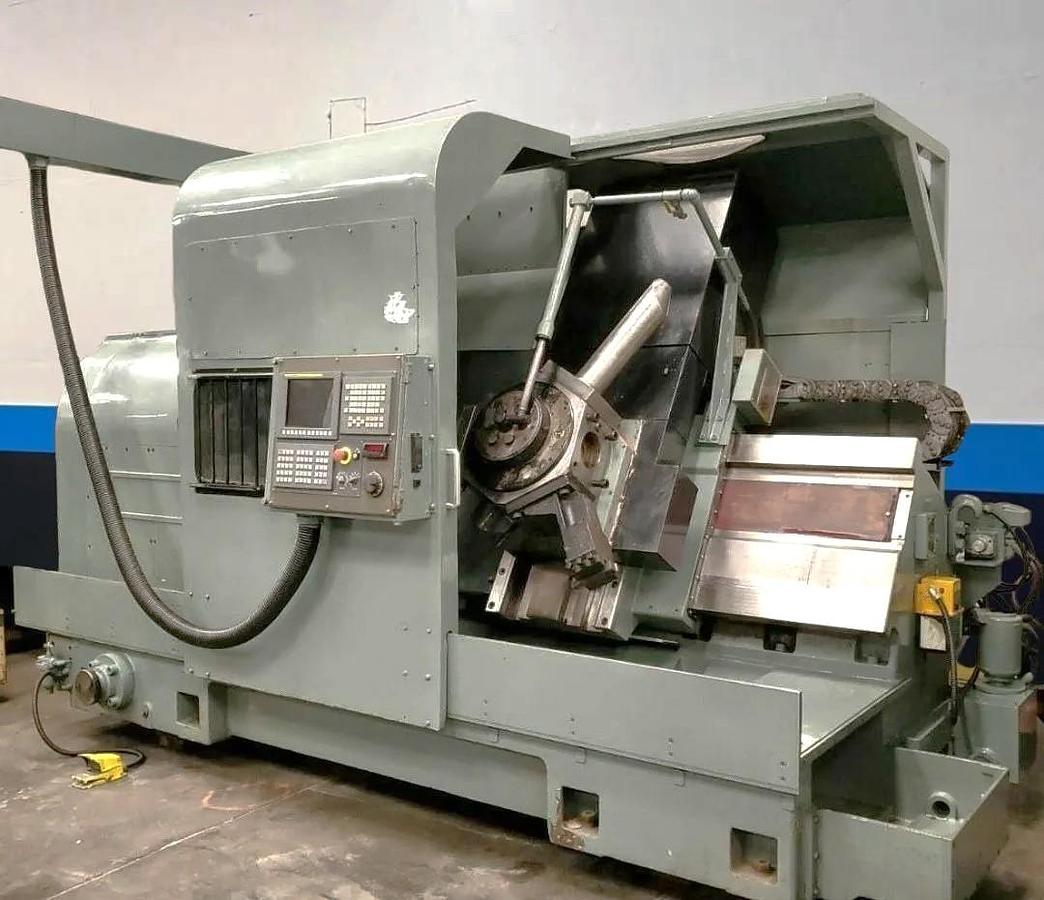 Used 1990 Mori Seiki SL-8B with Updated Fanuc 0i-TD Control, 24" 3 Jaw Hydraulic Chuck, 10.2" Spindle Bore