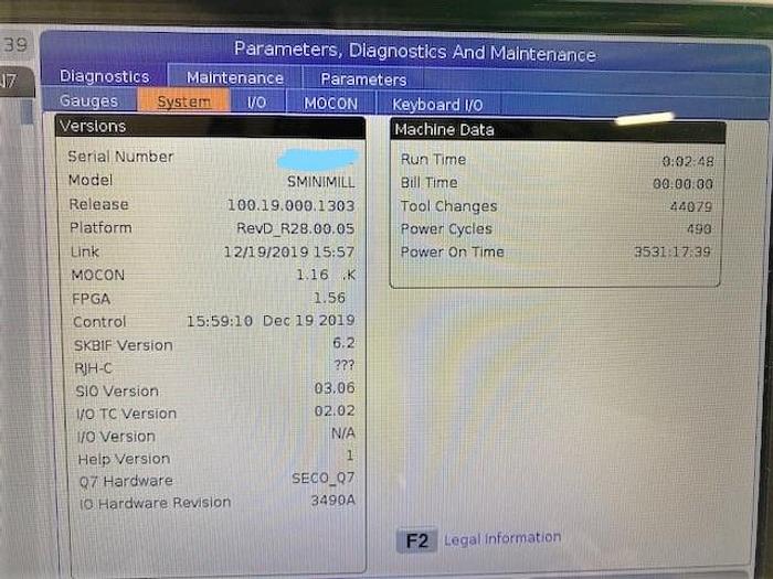 Used 2019 Haas Super Mini Mill