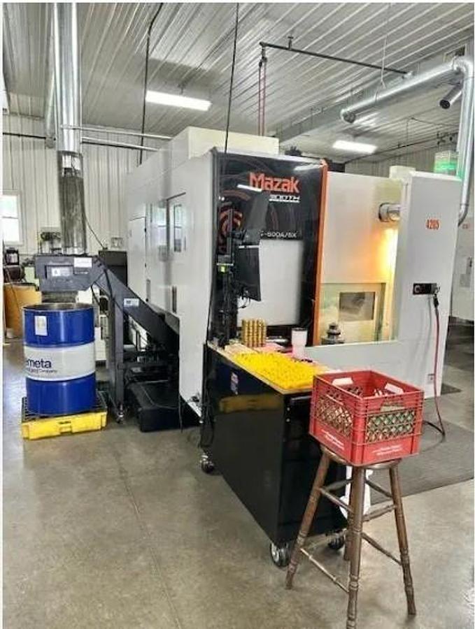 Used 2018 Mazak VC-500A-5X with 5 Axis Machining, 2 Pallet Changer, 60 Pos. ATC, Coolant Thru Spindle, Tool & Part Probing