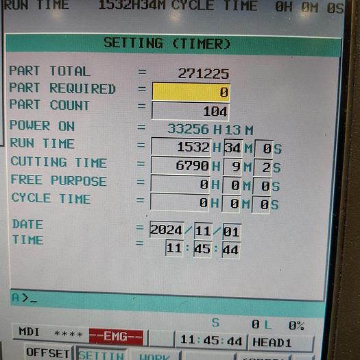 Used 2012 Doosan Puma 2100MS with Milling and Subspindle, Chip Conveyor