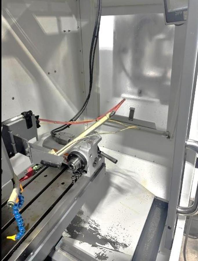 Used 2017 Haas TM-1P with Haas Probing System, 4th Axis Drive, Rigid Tapping, Coolant System. ONLY 1737 Cutting Hours