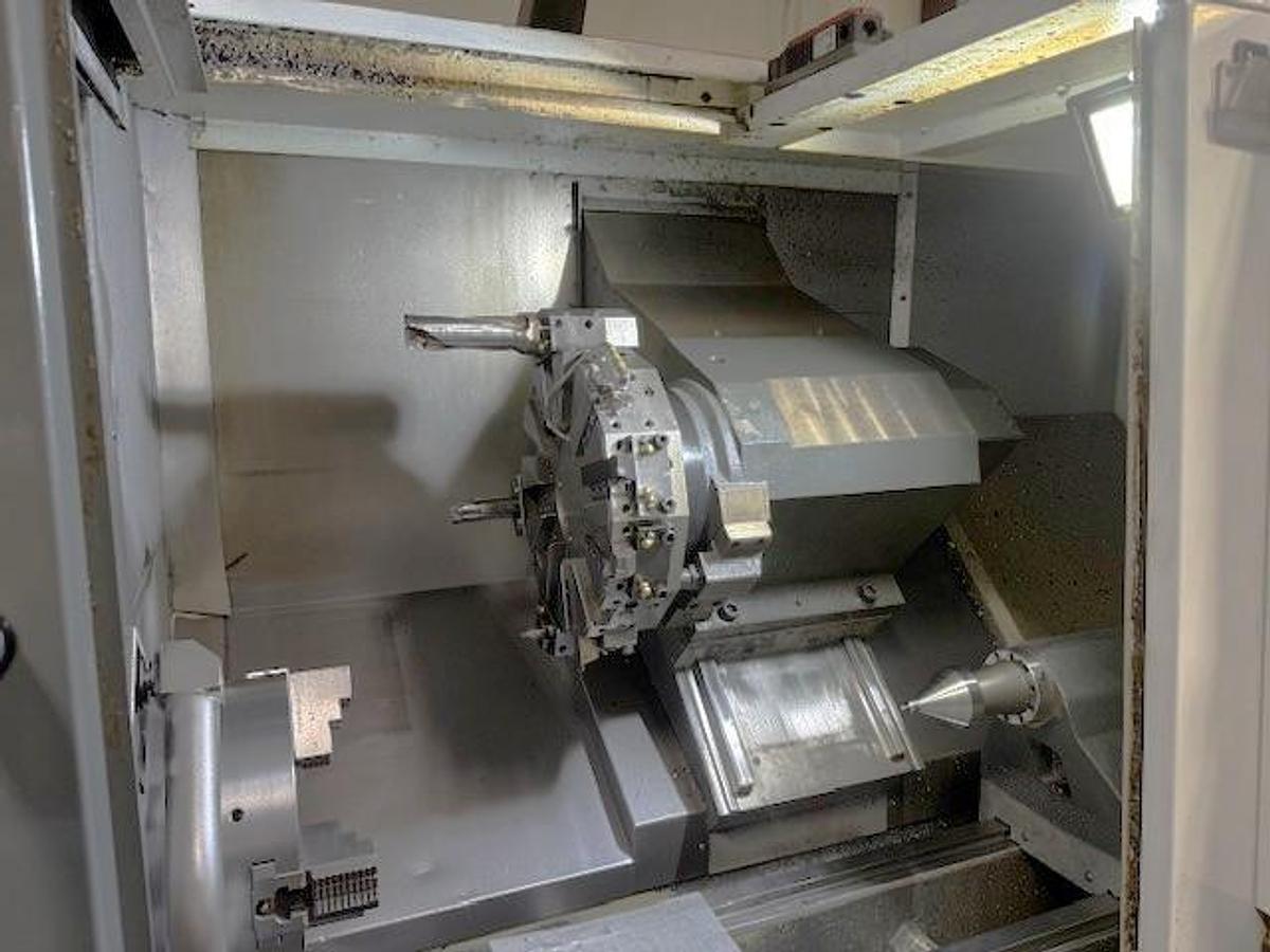 Used 2017 Haas ST-35 with Tailstock, Chip Conveyor, Parts Catcher, Toolsetter, 4" Bar Capacity, 31.75" sw, 26" cc, 40 HP, Geared Head