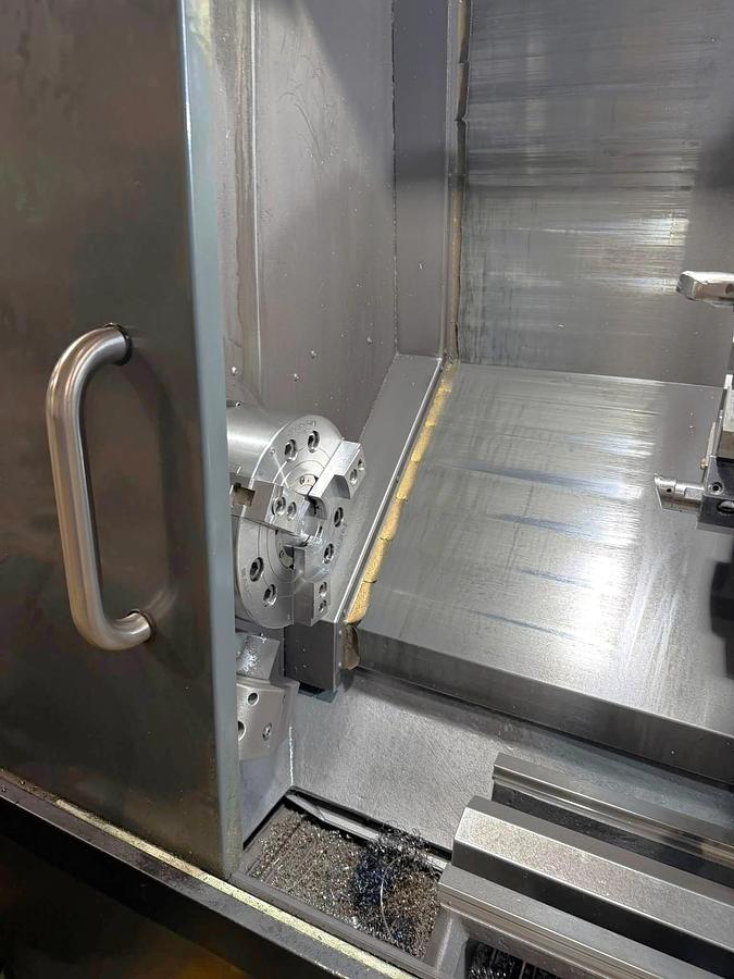 Used 2022 Haas ST-35 with 12" Chuck, 4" Bar Cap., Tailstock, Chip Conveyor, Tool Presetter, 21" Turn Diameter x 24" Turn Length