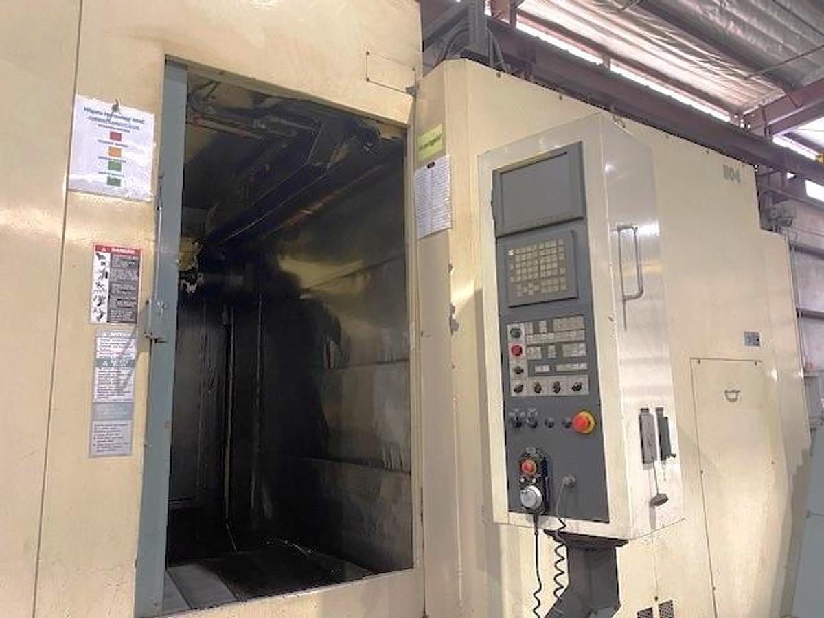 Used 2001 Niigata MPN80 HMC with (2) 32" Plts, 12,000 RPM, 50 Taper, Full 4th Axis Table, Coolant Thru Spindle, 60 ATC