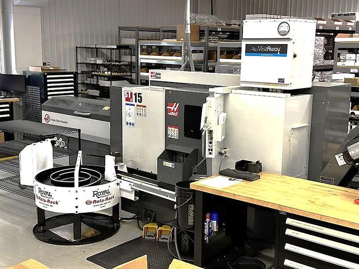 Used 2020 Haas ST-15 with Subspindle and Haas Barfeed