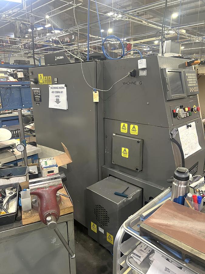 Used 1999 Hardinge Cobra 65 with Fanuc 21i-T Control, 20C Collet Chuck w/ Collets, Tailstock w/ Hyd Quill, 12 Pos. Turret, Tool Holders, Manuals