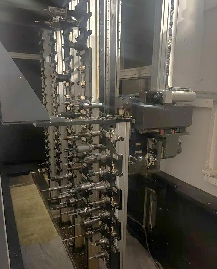 Used 2020 Okuma MB-4000H with 6 Pallet Changer, Full 4th Axis, Renishaw Probing, High Press. Coolant Thru Spindle, 146 Pos. ATC, Conveyor