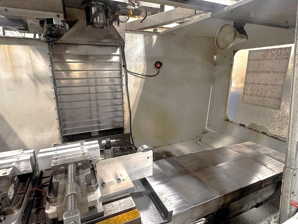 Used 2003 Haas VF5B/40 w/ 4th Axis Drive, Haas Wireless Probing, 40 Station ATC, PCool, High Speed Machining, 7500 RPM