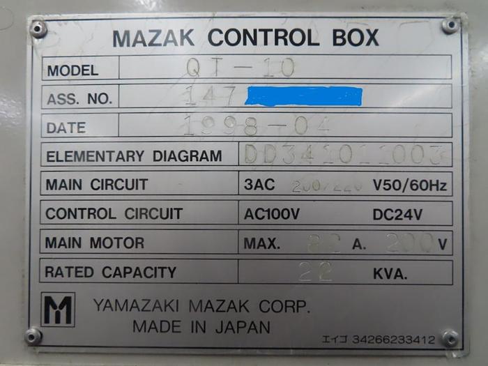 Used 1998 Mazak QT10