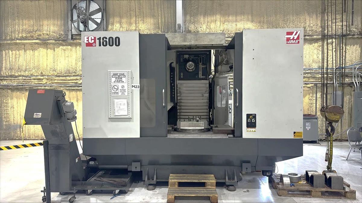 Used 2012 Haas EC-1600-4X, Built in 30" Diam. Rotary Table, Coolant Thru Spindle, Probe Ready, 30 Station ATC, 6000 RPM
