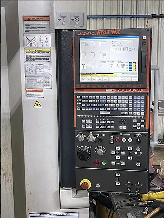 Used 2008 Mazak Variaxis 500-5X II with Pallet Changer, Trunnion Style 5 Axis Design, HSK-63A Taper, 25,000 RPM, 120 ATC, CTS