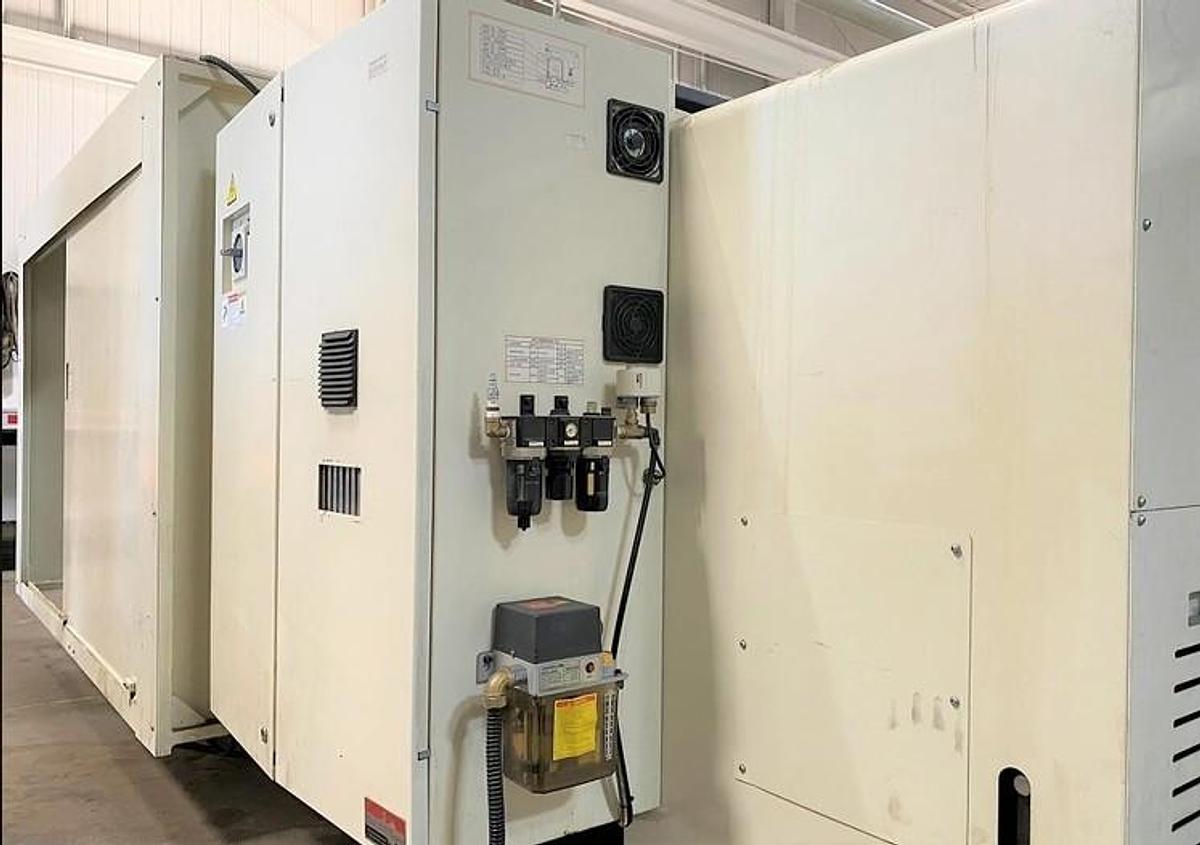 Used 2007 Hwacheon T130 CNC T-Lathe with 51.18" Swing, 35.83" Max Cut Diam., 400 RPM, 6.1" Bore, 50" Chuck, 12 Station Turret, Fanuc