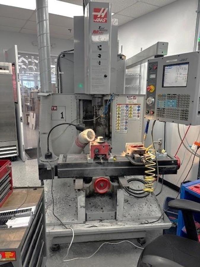 Used 2006 Haas TM-1 with Haas HA-5C Collet Indexer, 4th Axis Drive, Hand Wheels, Single or Three Phase Power, NO TOOL CHANGER or Coolant Tank