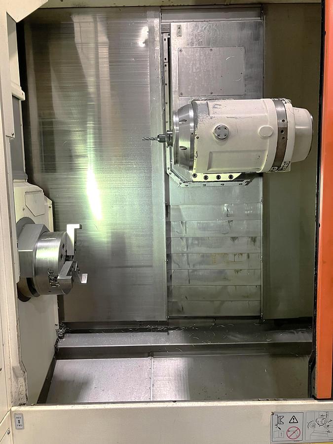 Used 2012 Mazak Integrex J-300 with B Axis Head, Y Axis, C Axis Rotation with Milling, Conveyor, 10" Chuck, Tailstock, 36 ATC, 12,000 RPM Milling