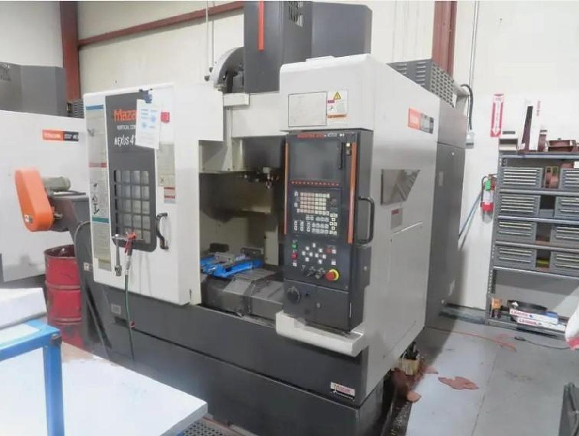 Used 2005 Mazak Nexus VCN-410A with Coolant Thru Spindle, Chip Conveyor, 30 Station Side Mounted ATC, 12,000 RPM