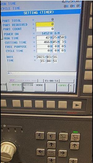 Used 2018 Hyundai Wia HD2200 with Chip Conveyor, Parts Catcher, Tailstock, Fanuc, Tool Presetter, 22" Machining Length !!!