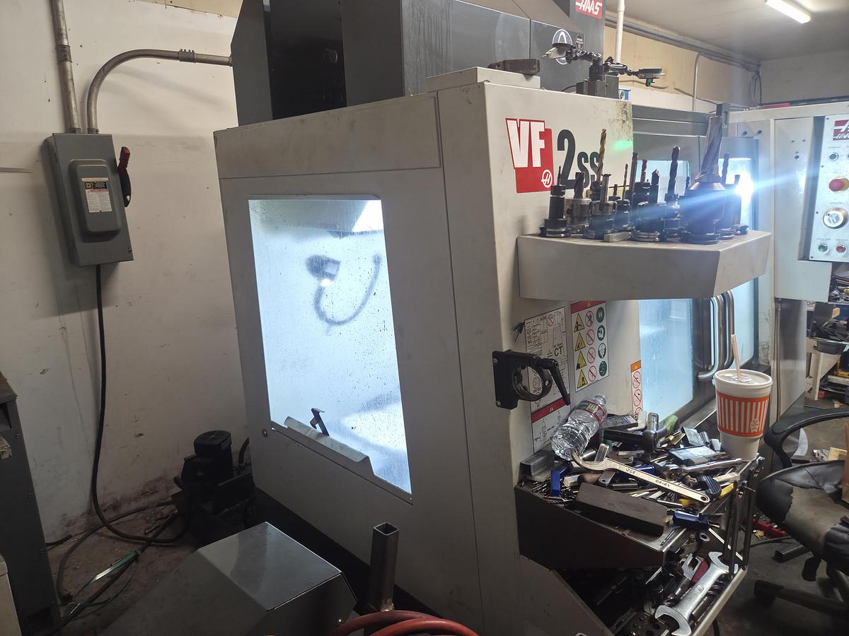 Used 2022 Haas VF-2SS, 4th & 5th Axis Pre-Wired, WIPS Renishaw Tool & Part Probe, High-Speed Machining, Prepped for Coolant Thru the Spindle