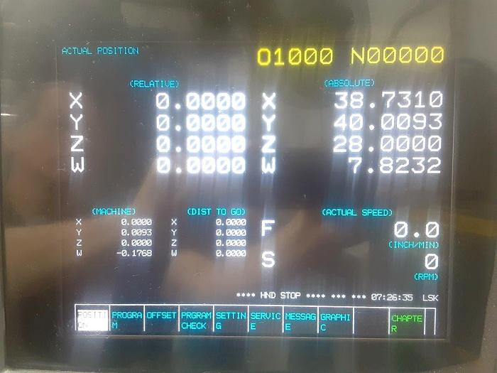 Used 1990 Kuraki KBT-11WDX CNC Table Type Horizontal Boring Mill