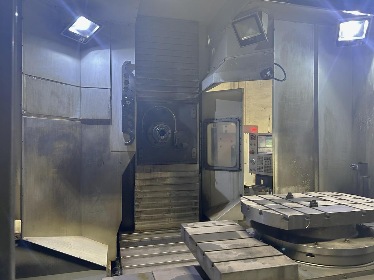 Used 2019 Haas EC-1600ZT with Extended Z Axis Travel, 7500 RPM, Integrated 4th Axis Platter, TSC, Renishaw Probing, 30 ATC