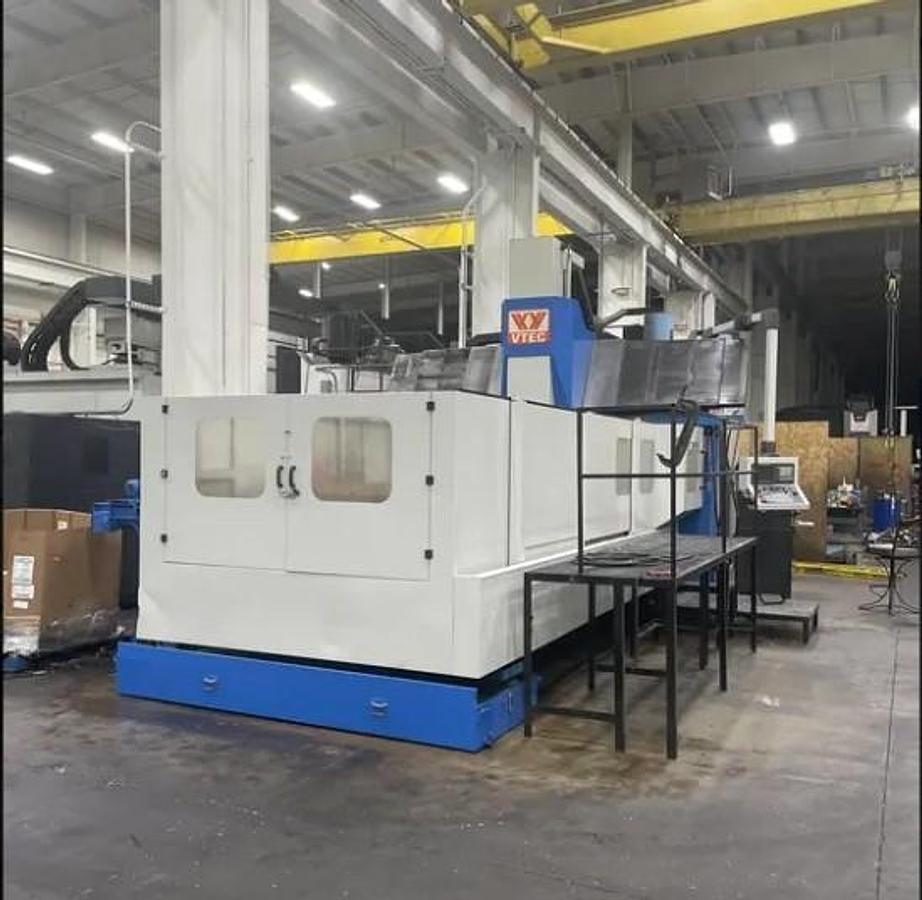 Used 2006 Visionwide VTEC VF-4000 Bridge Style VMC, 165"x90"x40", CAT50, 6000 RPM, 40 ATC, New Spindle in 2024